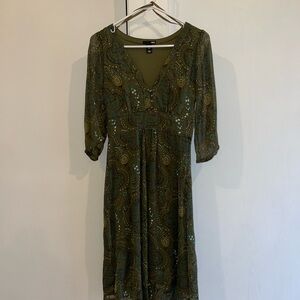 Elegant Green Maxi Dress